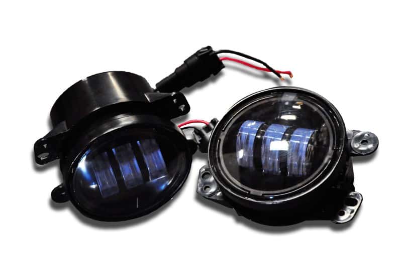 DV8 Offroad — DV8 Offroad 07-18 Jeep Wrangler JK 4in 30W LED Replacement Fog Lights - view 1