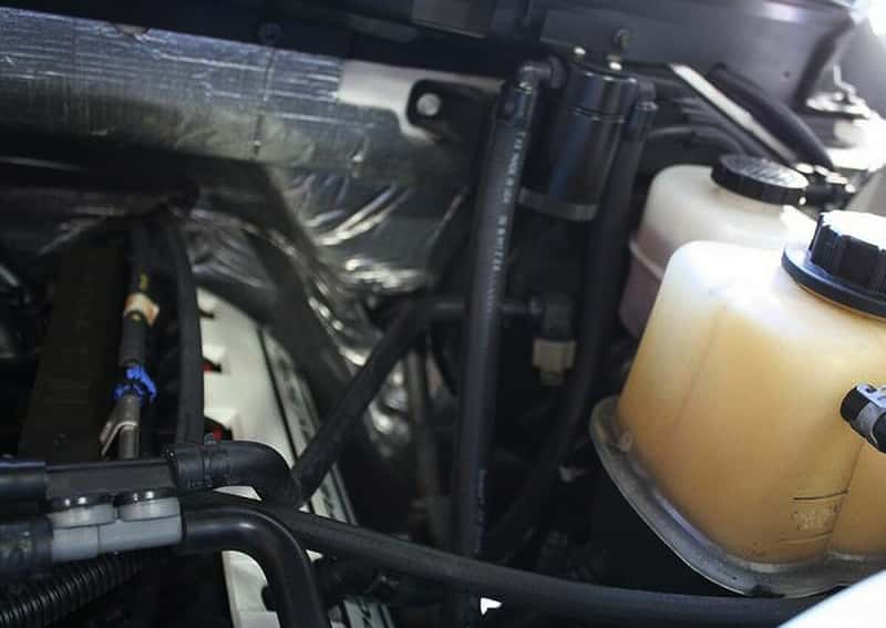 J&L — J&L 11-17 Ford F-150 5.0L / 11-14 Ford F-150 6.2L Driver Side Oil Separator 3.0- Black Anodized
Oil Separator - view 2