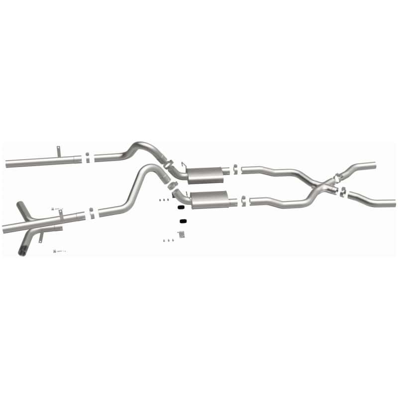Magnaflow — MagnaFlow Sys C/B 55-57 Chevy Bel Air V8 3inch
Crossmember-Back
Cat-Back - view 3