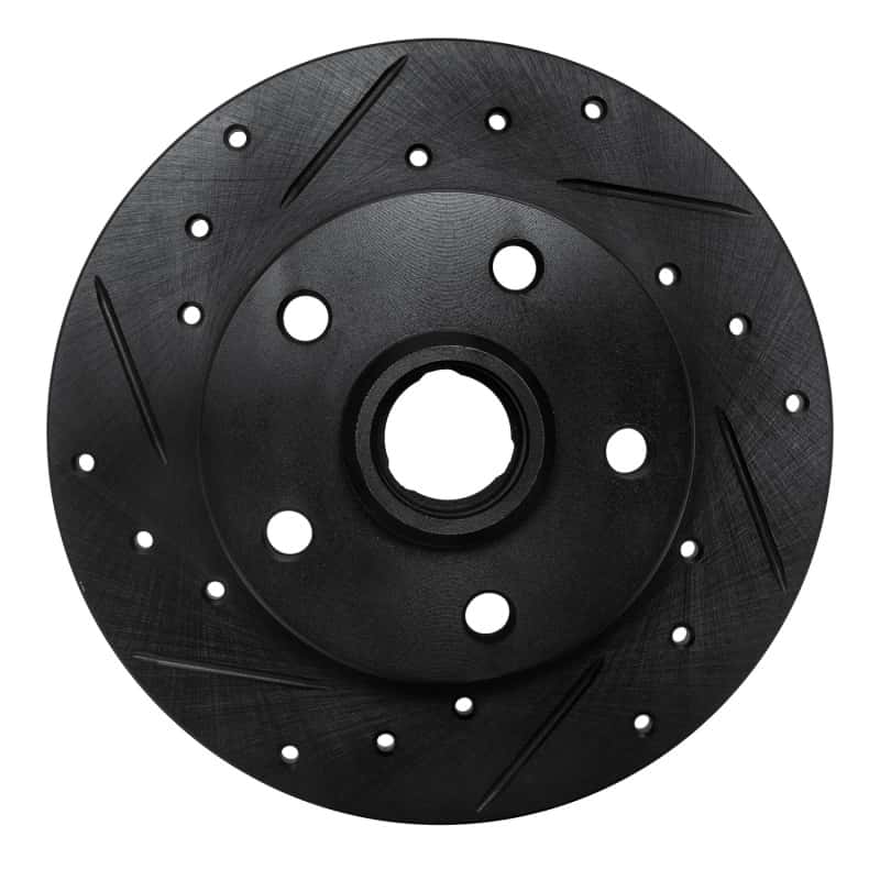 R1 Concepts — R1 92-98 Volkswagen Passat (USA/Canada) Rear Left Drilled & Slotted Black Brake Rotor
R1 Brake Rotor Drill - view 1