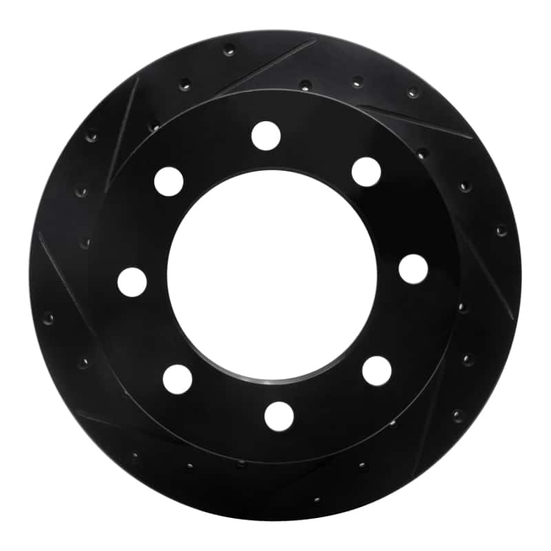 R1 Concepts — R1 01-10 Chevrolet Express 3500 Rear Left Drilled & Slotted Black Brake Rotor
R1 Brake Rotor Drill - view 1