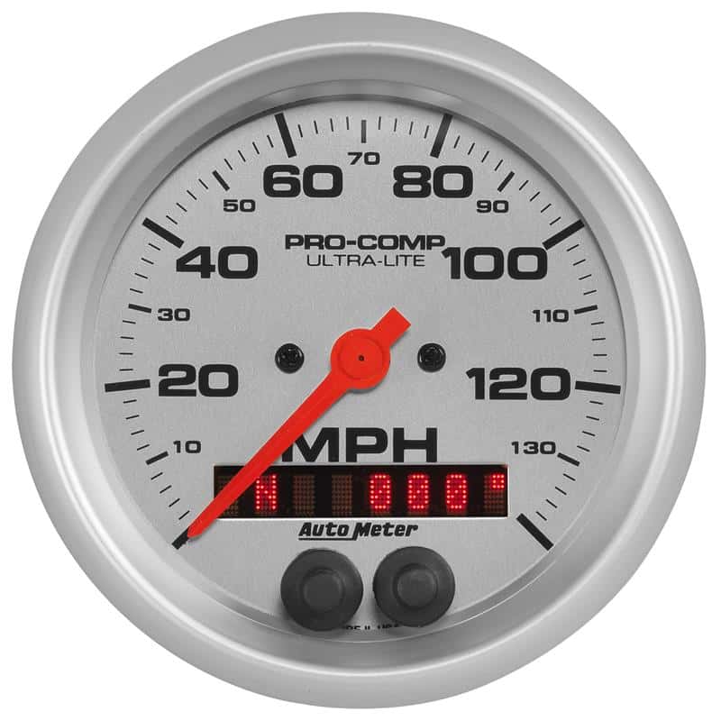 AutoMeter — Autometer Ultra-Lite 3-3/8in 140MPH GPS Speedometer
3-3/8" SPEEDO, 140 M - view 2