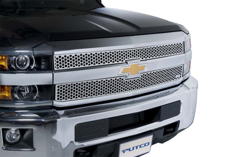 Putco — Putco 15-19 Chevy Silverado HD Punch Stainless Steel Grilles
Grille Insert - view 2