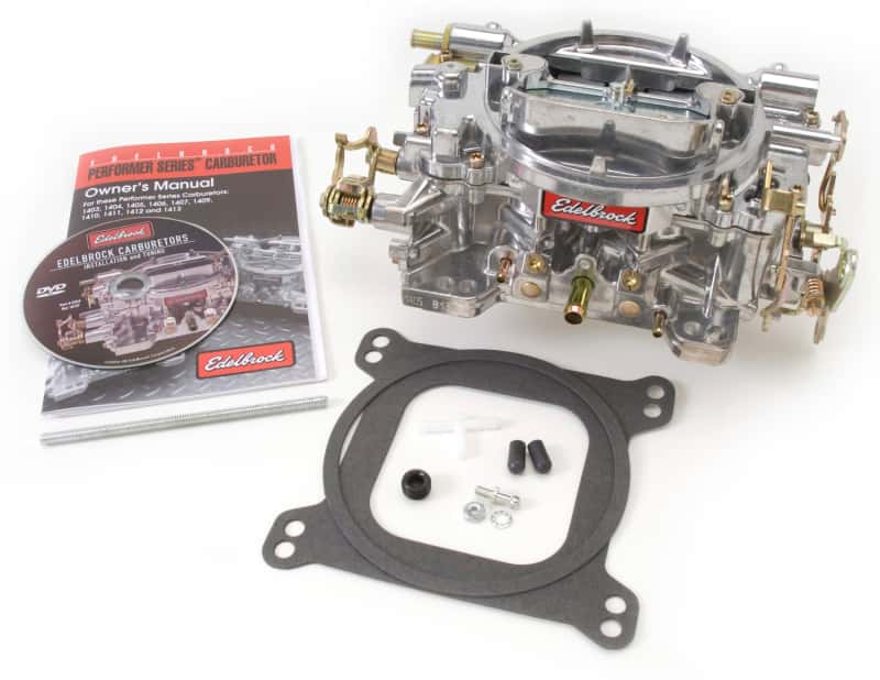 Edelbrock — Edelbrock Carburetor Performer Series 4-Barrel 600 CFM Manual Choke Satin Finish - view 1