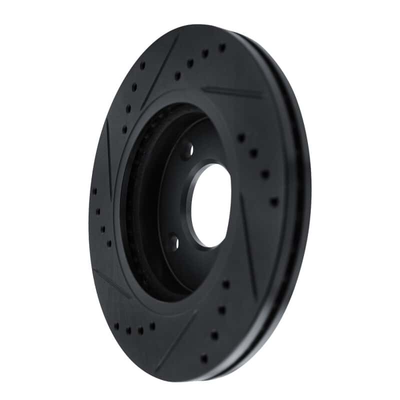 R1 Concepts — R1 11-19 Ford Fiesta (USA/Canada) Front Right Drilled & Slotted Black Brake Rotor
R1 Brake Rotor Drill - view 4