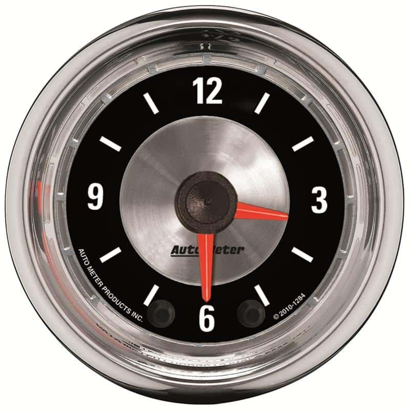 AutoMeter — Autometer American Muscle 52mm Full Sweep Electric 12hr Analog Clock Gauge
2" CLOCK ANALOG AM - view 2