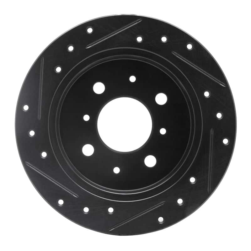 R1 Concepts — R1 88-01 Acura Integra Rear Right Drilled & Slotted Black Brake Rotor
R1 Brake Rotor Drill - view 5