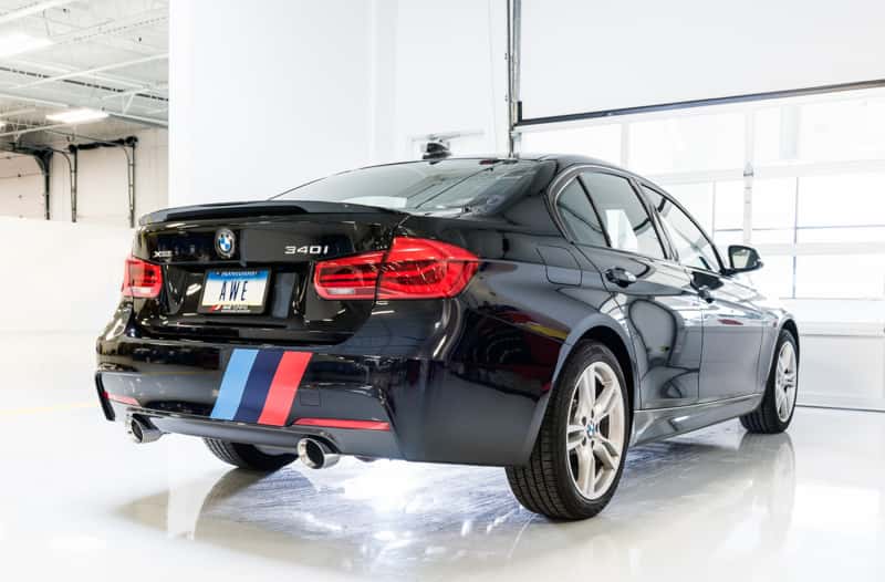 AWE Tuning — AWE Tuning BMW F3X 340i Touring Edition Axle-Back Exhaust - Diamond Black Tips (102mm)
Touring Exhaust - view 2