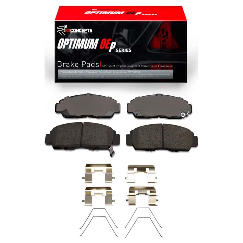 R1 Concepts — R1 1999-2014 Acura TSX Front R1 Optimum OE Pads & Hardware Kit
R1 Optimum Oe Pads a - view 1