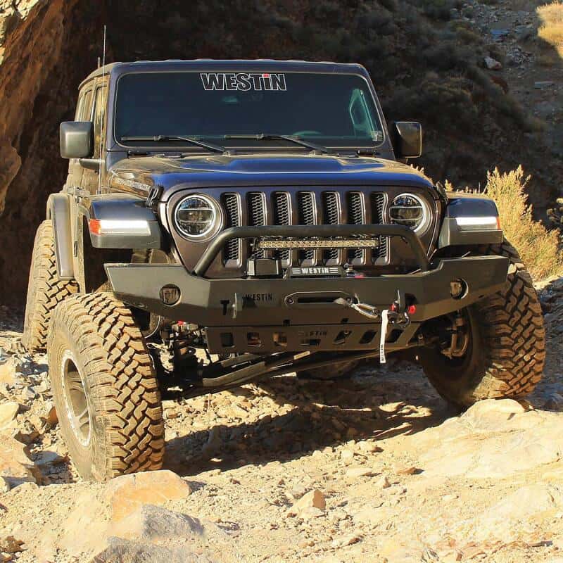 Westin — Westin 18-19 Jeep Wrangler JL WJ2 Full Width Front Bumper w/Bull Bar Textured Black
Bumper- Front
Bumper-Front - view 10