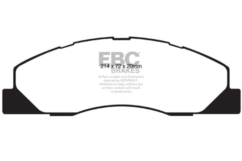 EBC — EBC 09-11 Dodge Ram 2500 Pick-up 5.7 2WD/4WD Ultimax2 Front Brake Pads
Disc Brake Pad - view 1
