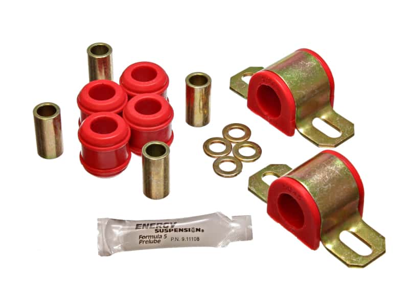 Energy Suspension — Energy Suspension 79-85 Mazda RX7 / Suzuki 23mm Red Sway Bar Set
Sway Bar Bushing Kit - view 4