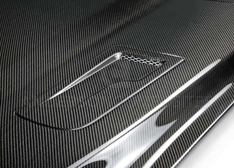 Anderson Composites — Anderson Composites 15-17 Ford Mustang (Excl. GT350/GT350R) Type-G Double Sided Hood - view 4