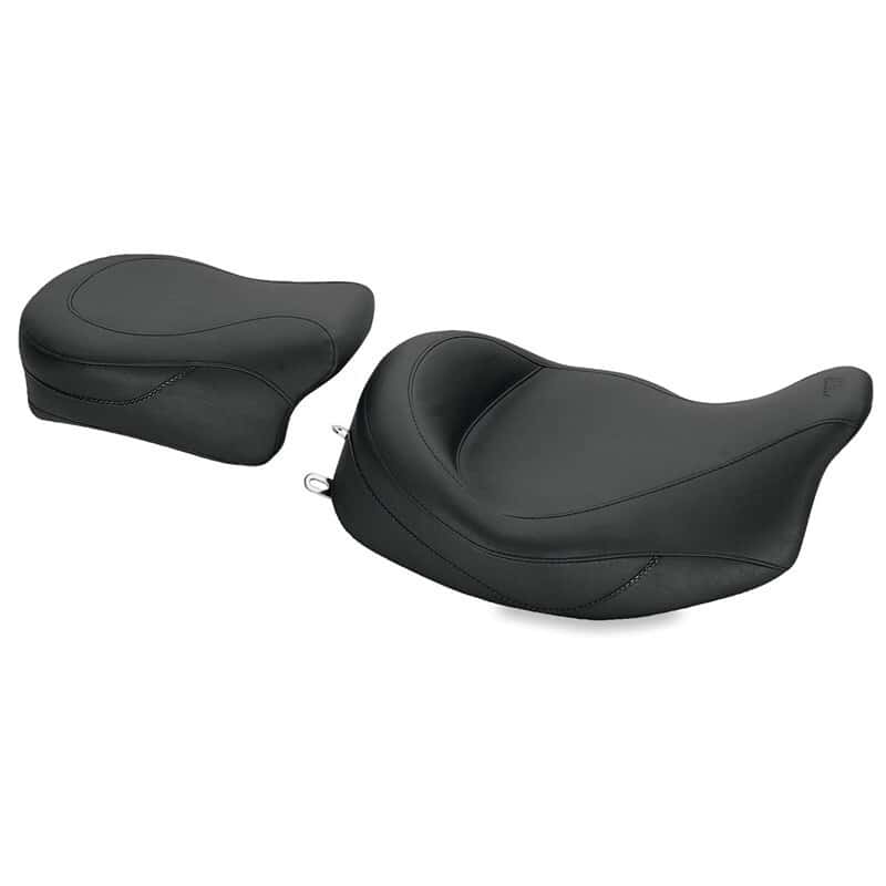 Mustang Motorcycle — Mustang 08-21 Harley Electra Glide Std,Rd Glide,Rd King,Str Glide Super Touring Solo Seat - Black - view 2