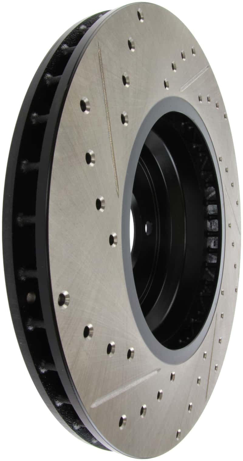 Stoptech — StopTech 07-09 BMW 335 (E90/E92/E93) Slotted & Drilled Left Front Rotor
Slot/Drill Rotor - view 1