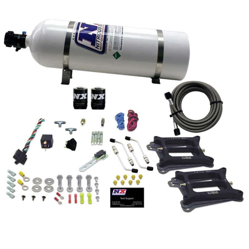Nitrous Express — Nitrous Express Dual Holley/Gasoline Nitrous Kit (100-500HP) w/15lb Bottle
Injection System Kit
N2OSys - view 2