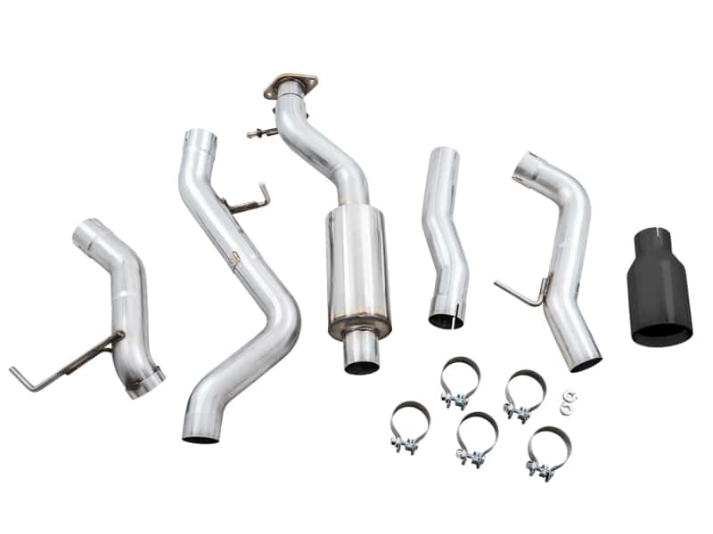 AWE Tuning — AWE Tuning 2021+ Ford Bronco 0FG Single Rear Exit Exhaust w/Diamond Black Tip & Bash Guard
0FG Catback - view 6