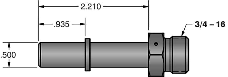 Fleece Performance — Fleece Performance Universal 1/2in Quick Connect to 3/4in-16 O-ring (-8 AN)
Hose Connector - view 5