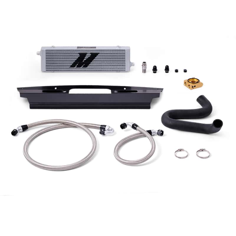 Mishimoto — Mishimoto 2015+ Ford Mustang GT Thermostatic Oil Cooler Kit - Silver - view 1