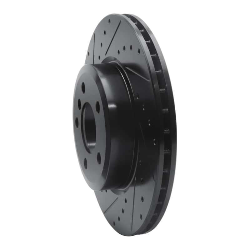 R1 Concepts — R1 04-10 BMW X3 Front Left Drilled & Slotted Black Brake Rotor
R1 Brake Rotor Drill - view 2
