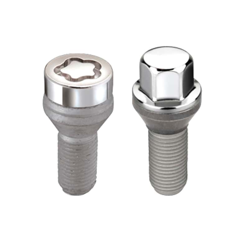 McGard — McGard 4 Lug Hex Install Kit w/Locks (Cone Seat Bolt) M12X1.25 / 17mm Hex / 22.0mm Shank L. - Chrome - view 2