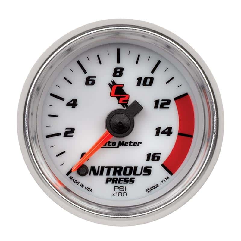 AutoMeter — Autometer C2 2in 0-1600 PSI Full Sweep Electronic Nitrous Gauge
GA 2" N2O STEPPER C2 - view 2