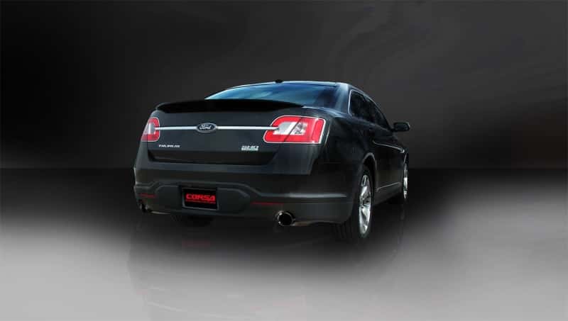 CORSA Performance — Corsa 2010-2019 Ford Taurus SHO 3.5L V6 Turbo Sport Cat-Back Exhaust w/ Dual 4in Black Tips
Exhaust - view 4