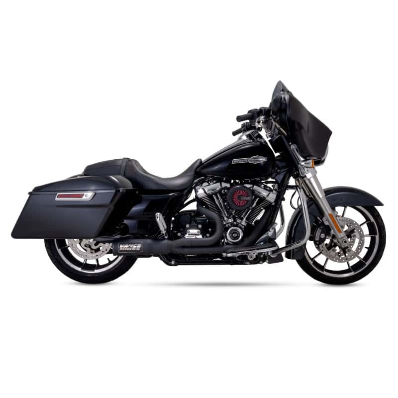 Vance and Hines — Vance & Hines HD  Touring 17-22 HO 2-1 Black Full System Exhaust - view 2