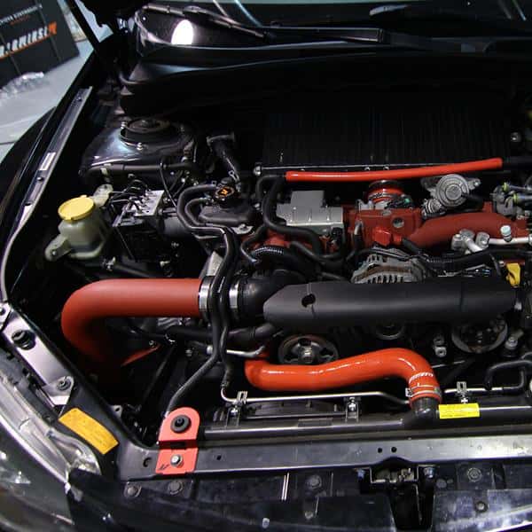 Mishimoto — Mishimoto 08+ Subaru WRX/STi Performance Cold Air Intake Kit - Wrinkle Red
Cold Air Intake - view 4