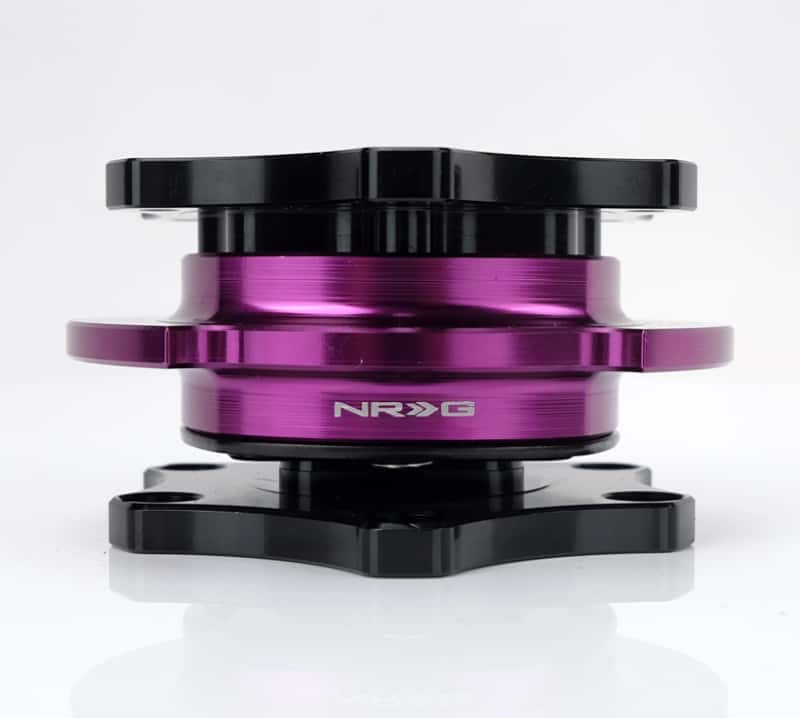 NRG — NRG Quick Release SFI SPEC 42.1 - Shiny Black Body / Shiny Purple Ring - view 1