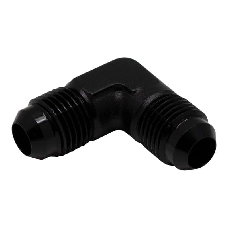 DeatschWerks — DeatschWerks 6AN Male Flare to 6AN Male Flare 90-Degree Fitting - Anodized Matte Black
Lines & Fittings - view 1