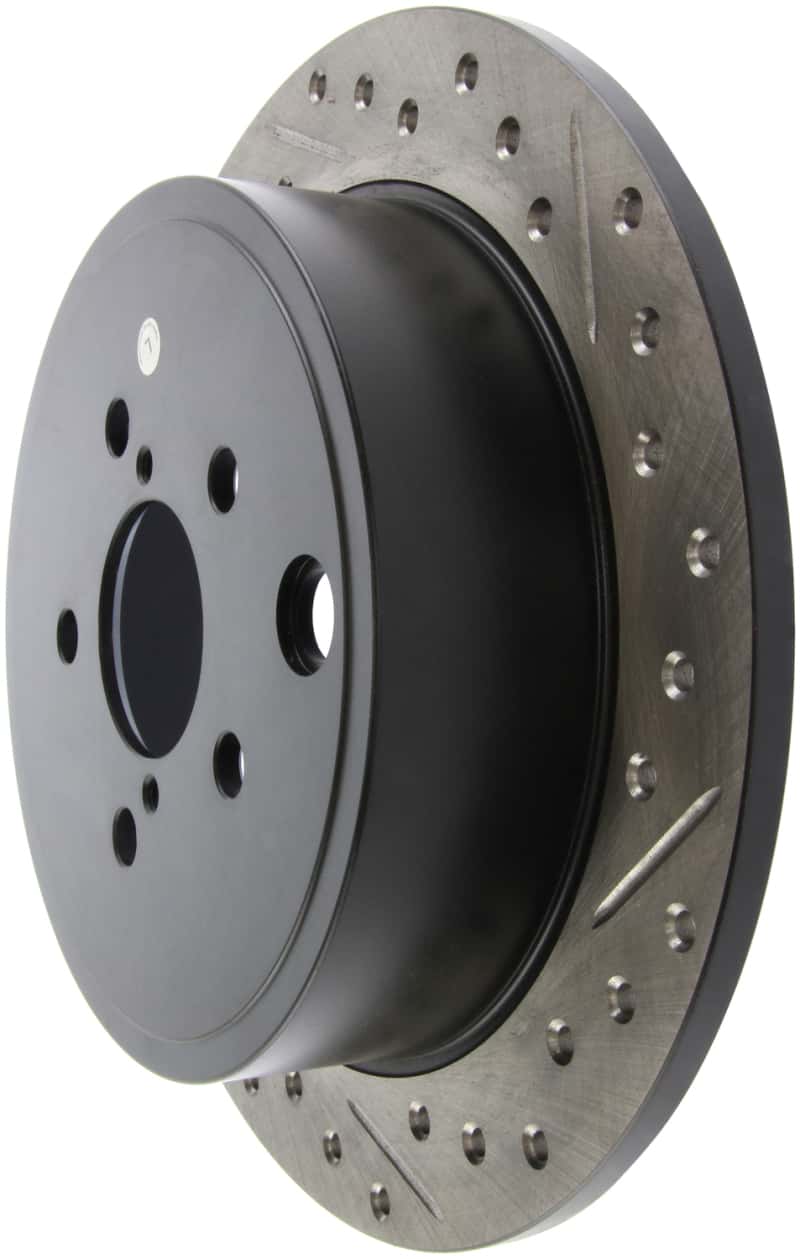 Stoptech — StopTech 08-10 Impreza WRX (Exc STi)/08-10 Impreza Coupe/Sedan Slotted & Drilled Left Rear Rotor
Disc Brake Rotor
Slot/Drill Rotor - view 4