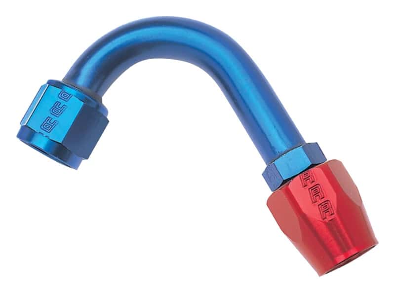 Russell — Russell Performance -10 AN Red/Blue 120 Degree Full Flow Hose End (1-1/4in Centerline Radius)
Hose Fitting - view 1