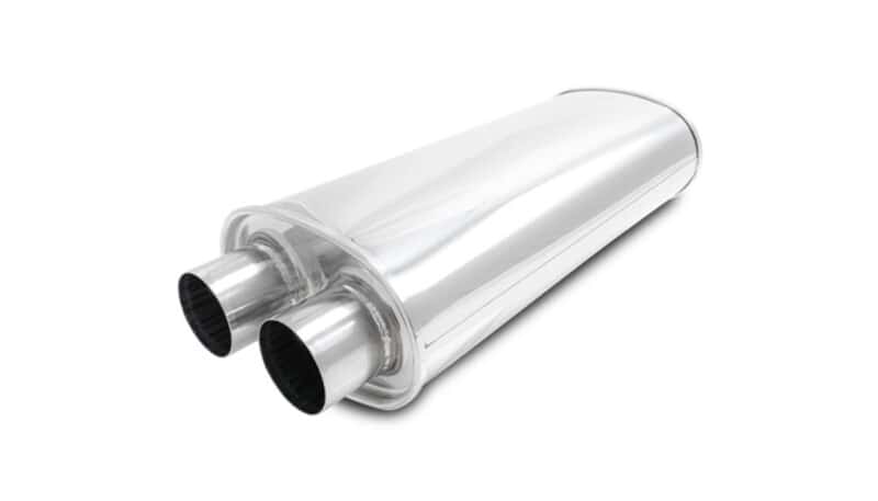 Vibrant — Vibrant Streetpower Oval Muffler 2.50in Dual Inlet/Outlet 18in Body Length
SSMUFFLDUAL2.5"X2.5"
Muffler - view 2