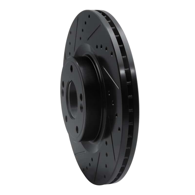 R1 Concepts — R1 10-16 Hyundai Genesis Coupe Front Left Drilled & Slotted Black Brake Rotor
R1 Brake Rotor Drill - view 2