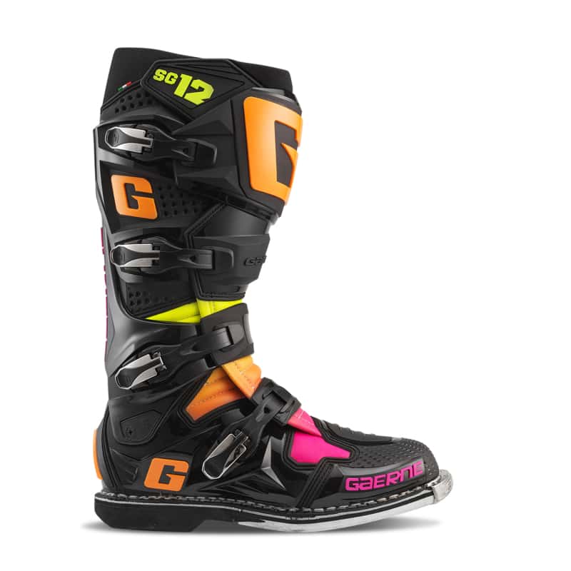 Gaerne — Gaerne SG12 Limited Edition Boot Black/Orange/Pink - Size 12 - view 2