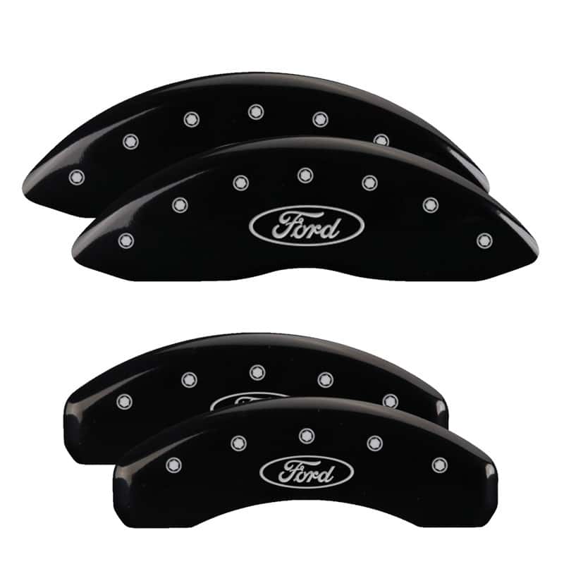MGP — MGP 4 Caliper Covers Engraved Front & Rear Oval logo/Ford Black finish silver ch
Caliper Covers - view 1