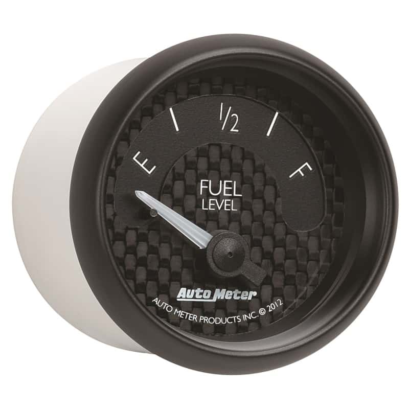 AutoMeter — Autometer GT Series 52mm Short Sweep Electronic 0-90 ohms Fuel Level (For most 65-97 GM)
2-1/16" FUEL LEVEL, - view 10