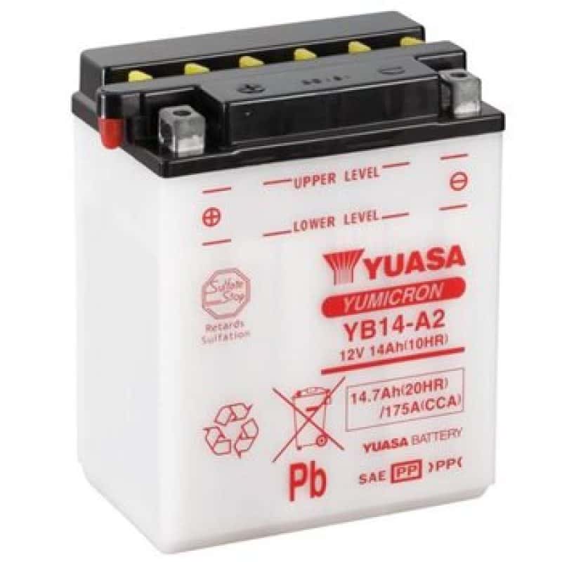 Yuasa Battery — Yuasa YB14L-A2 Yumicron CX 12-Volt Battery - view 2