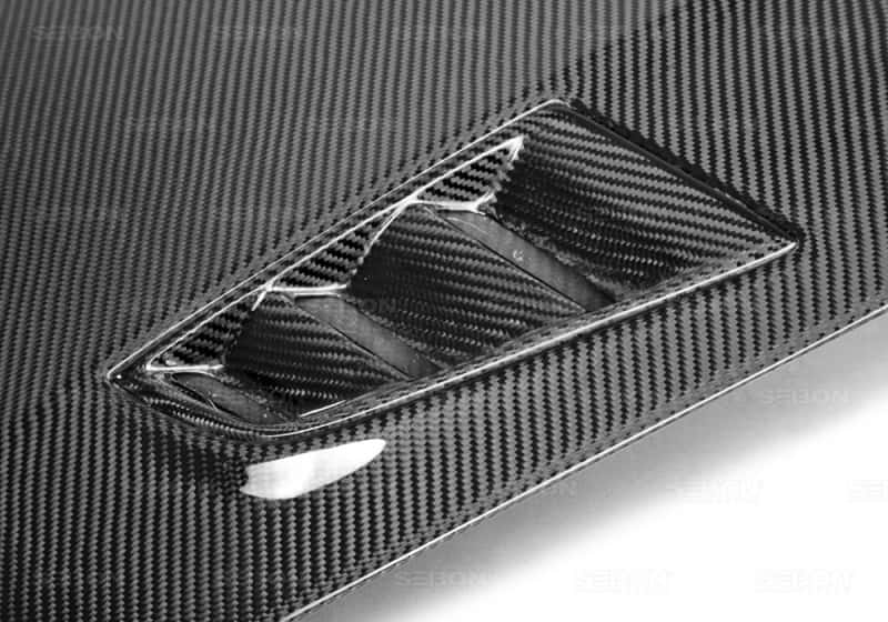 Seibon — Seibon 06-07 Honda Civic 4 Door MGII-Style Carbon Fiber Hood
HOOD - view 9