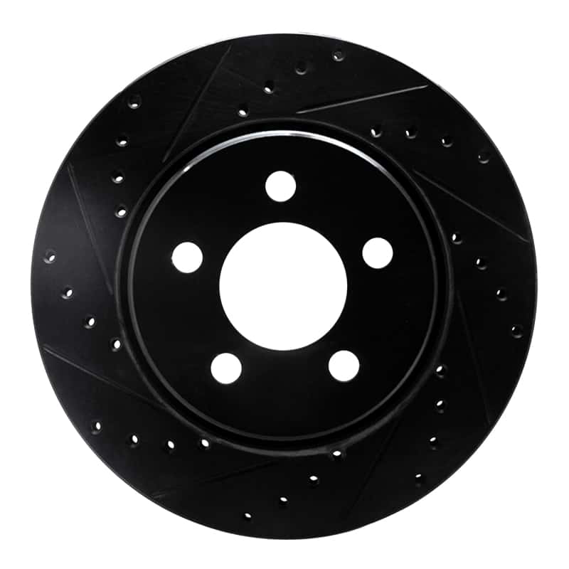 R1 Concepts — R1 07-12 Dodge Nitro Front Left Drilled & Slotted Black Brake Rotor
R1 Brake Rotor Drill - view 1