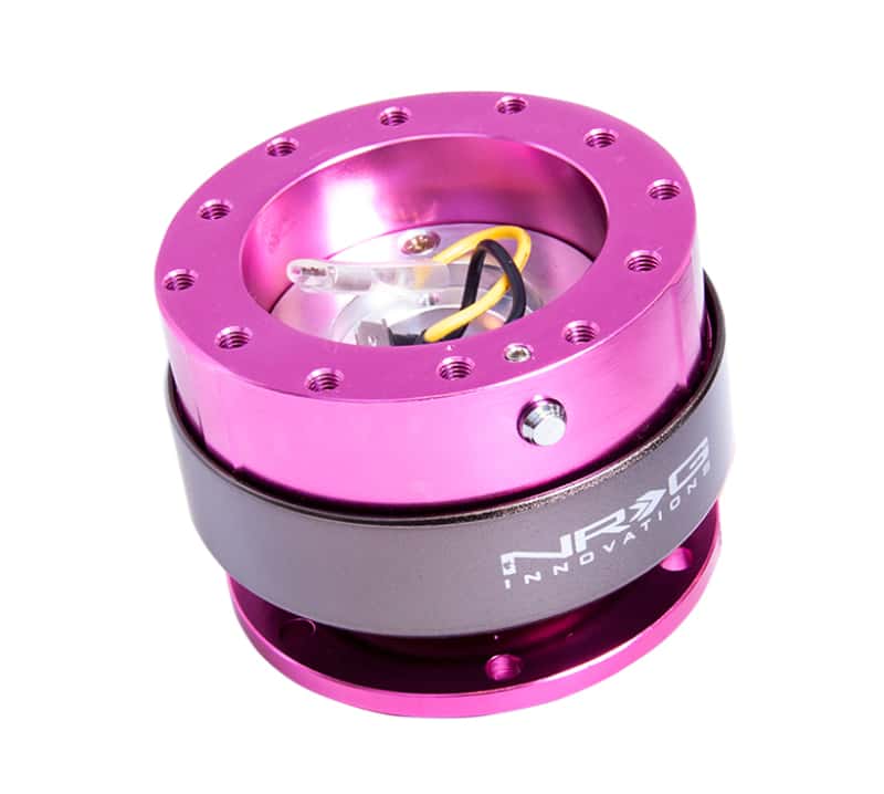 NRG — NRG Quick Release Gen 2.0 - Pink Body / Titanium Chrome Ring - view 2