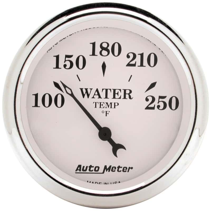 AutoMeter — AutoMeter Gauge Water Temp 2-1/16in. 250 Deg. F Elec Old Tyme White
2" WATER TEMP, 100-2 - view 2