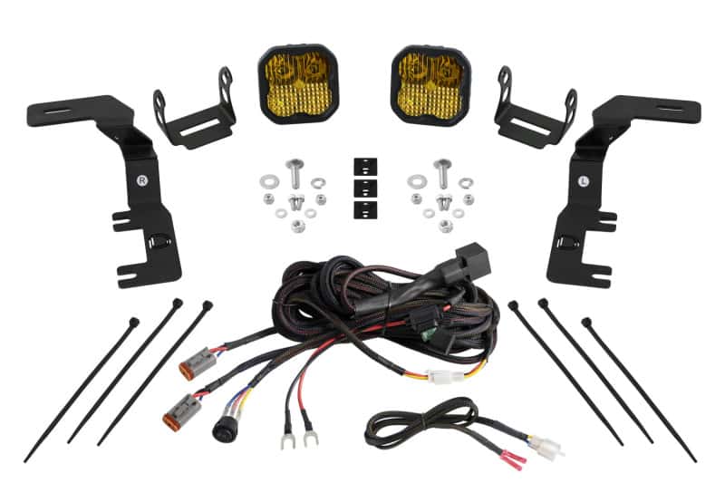 Diode Dynamics — Diode Dynamics 2023+ Chevrolet Colorado SS3 Stage Series Ditch Light Kit Pro Yellow Combo - view 1