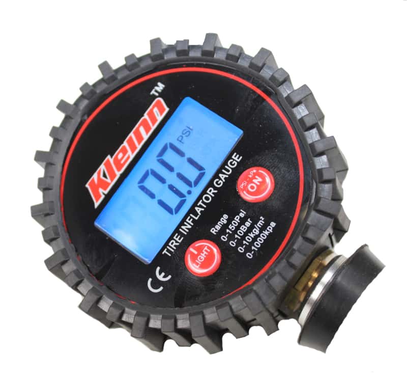 Kleinn Air Horns — Kleinn Digital Tire Inflator w/ Gauge/ Bleed Valve/ / Locking Chuck 0-160 PSI
Tire Inflator - view 2