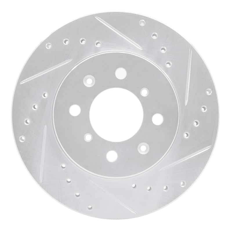 R1 Concepts — R1 88-91 Honda Accord Coupe Front Right Drilled & Slotted Silver Brake Rotor
R1 Brake Rotor Drill - view 1