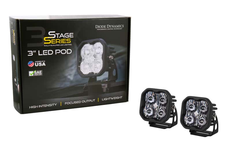 Diode Dynamics — Diode Dynamics SS3 Sport WBL - White SAE Fog Standard (Pair) - view 7