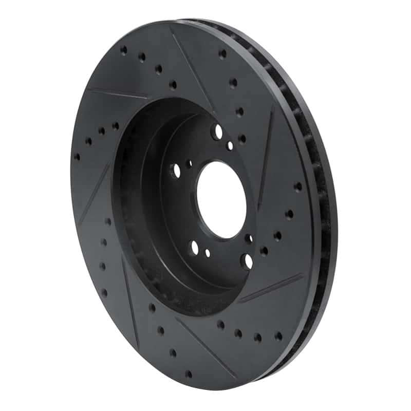R1 Concepts — R1 04-14 Acura TSX Front Left Drilled & Slotted Black Brake Rotor
R1 Brake Rotor Drill - view 4