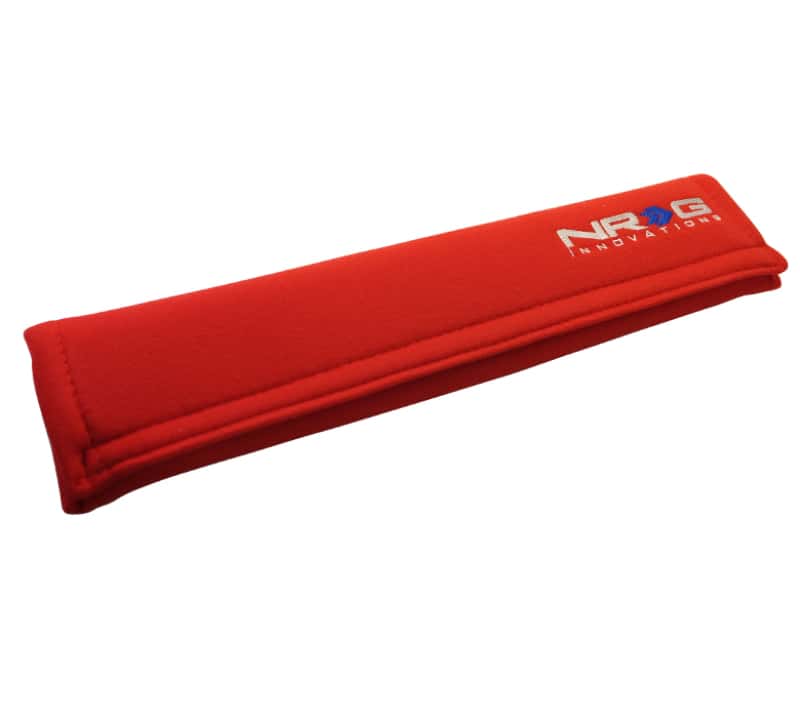 NRG — NRG Seat Belt Pads 3.5in. W x 17.3in. L (Red) Long - 1pc - view 2