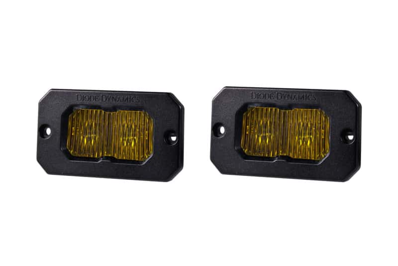 Diode Dynamics — Diode Dynamics Stage Series 2 In LED Pod Pro - Yellow Fog Flush ABL (Pair) - view 1
